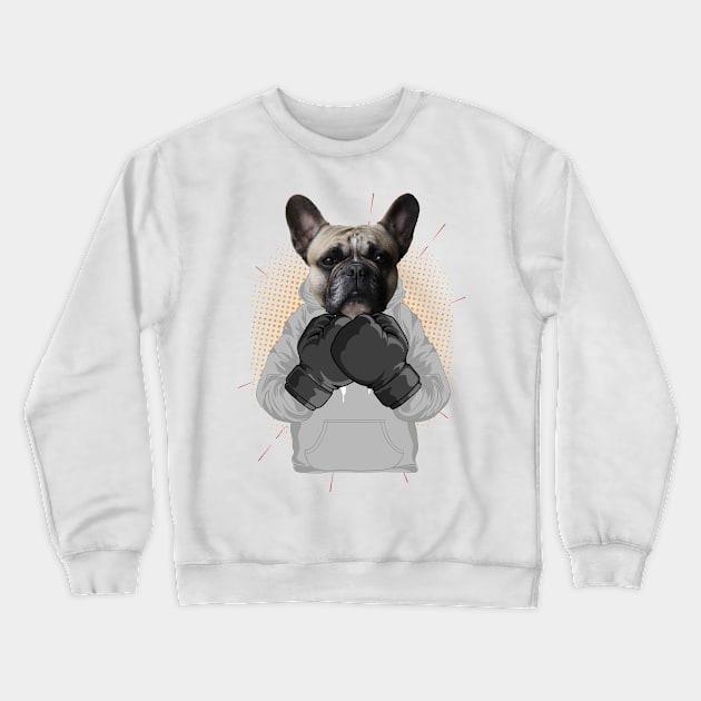 Boxing | Pug puppy Crewneck Sweatshirt by ro83land